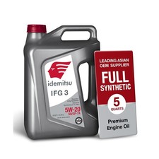 Idemitsu IFG3 5W-20 GF-7, 5 Quart 1 Pack IFG3 GF-7A 5W-20 picture