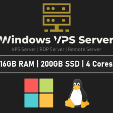 USA Windows VPS Server / RDP Server / VPS Hosting 16GB RAM 200GB SSD 12 Month picture