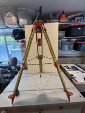 ‘94-Leica GST20-9 Heavy Duty Wooden Tripod Short Compact Surveying 3D Laser Scan picture