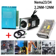 Nema23 Nema34 Hybrid Servo Motor 2.2Nm-12Nm Closed-Loop Stepper Motor Driver Kit picture