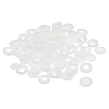100Pcs 5mm Hinged Screw Cover Caps Plastic Fold Screw Snap Covers White] picture