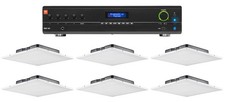 Office/Restaurant/Cafe/Bar Audio Package w/6) JBL drop Ceiling Tile Speakers+Amp picture
