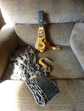 HARRINGTON 3/4 TON LEVER CHAIN HOIST - 15' LIFT picture