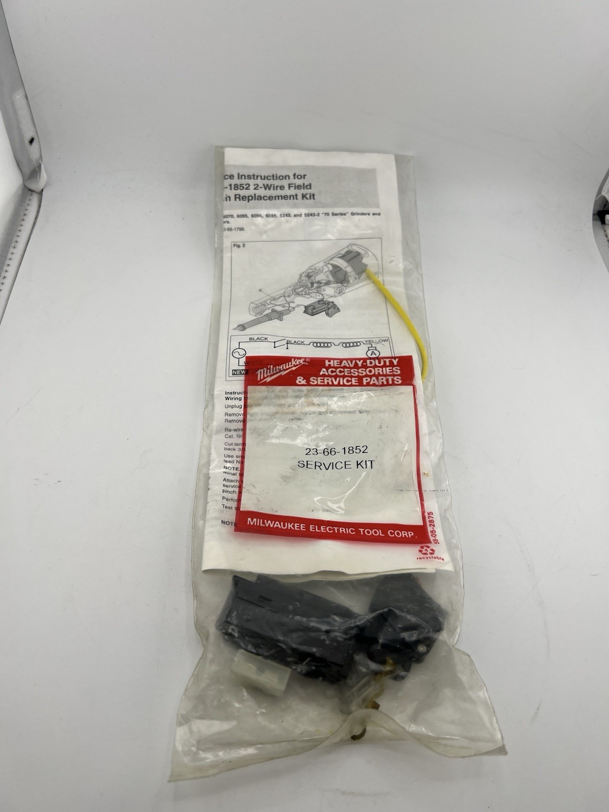 Milwaukee 23-66-1852 Service Kit OEM 2-Wire Field Switch Replacement NOS Milwaukee 23-66-1852 Service Kit OEM 2-Wire Field Switch Replacement NOS