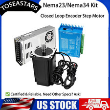 Nema23/Nema34 Closed Loop Encoder Stepper Motor Drive CNC Power Supply Kits Mill picture