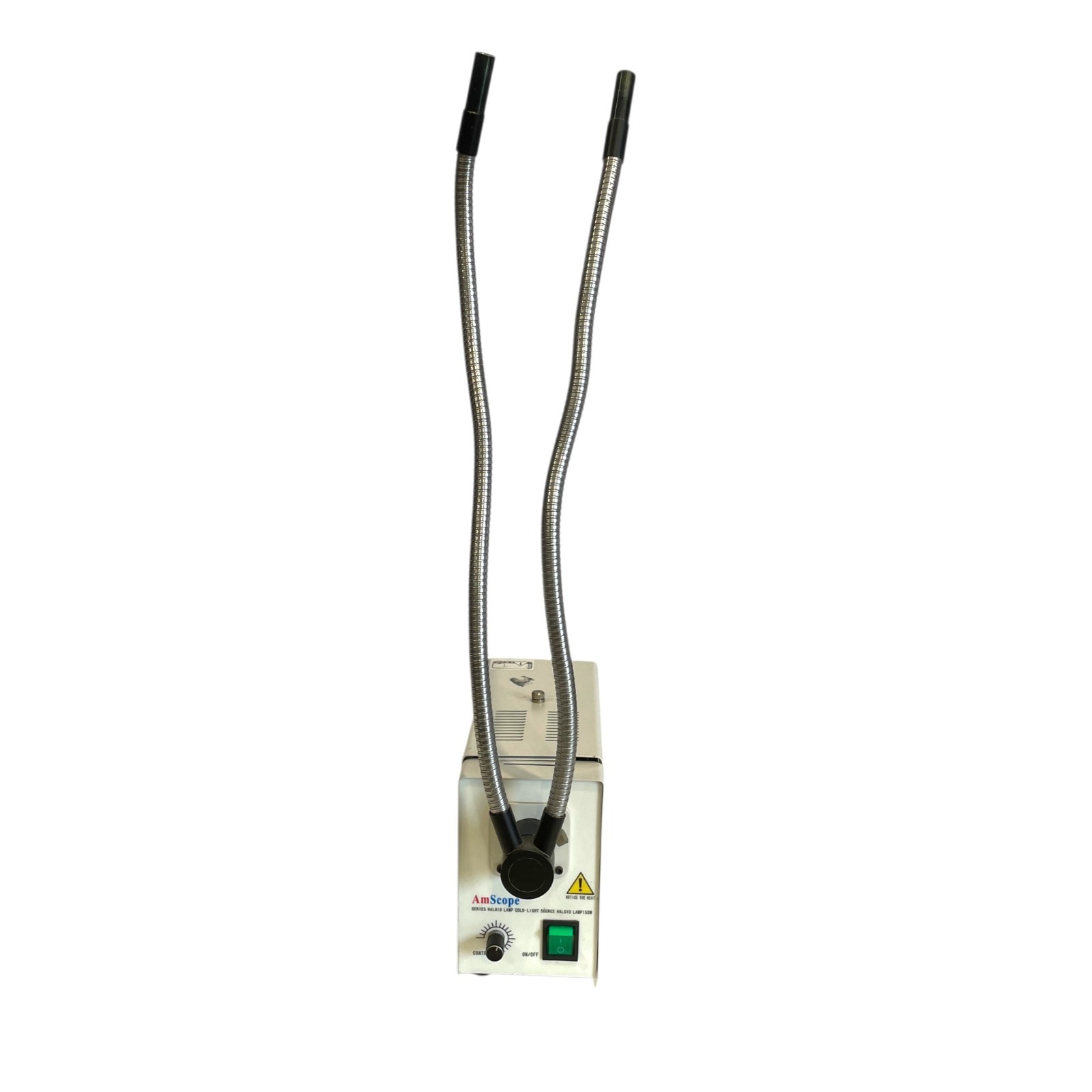 AmScope HL-250-A 150W Halogen Fiber Optic Microscope Illuminator Tested/Power On AmScope HL-250-A 150W Halogen Fiber Optic Microscope Illuminator Tested/Power On