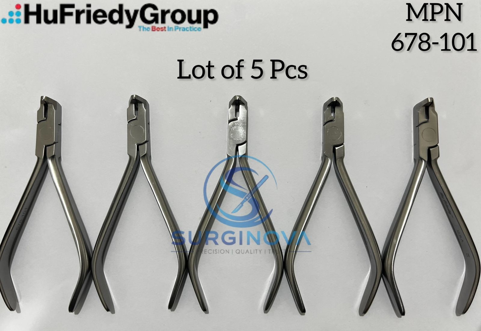 5X HU FRIEDY Universal Cut And Hold Distal End Cutter Pliers 678-101 5X HU FRIEDY Universal Cut And Hold Distal End Cutter Pliers 678-101