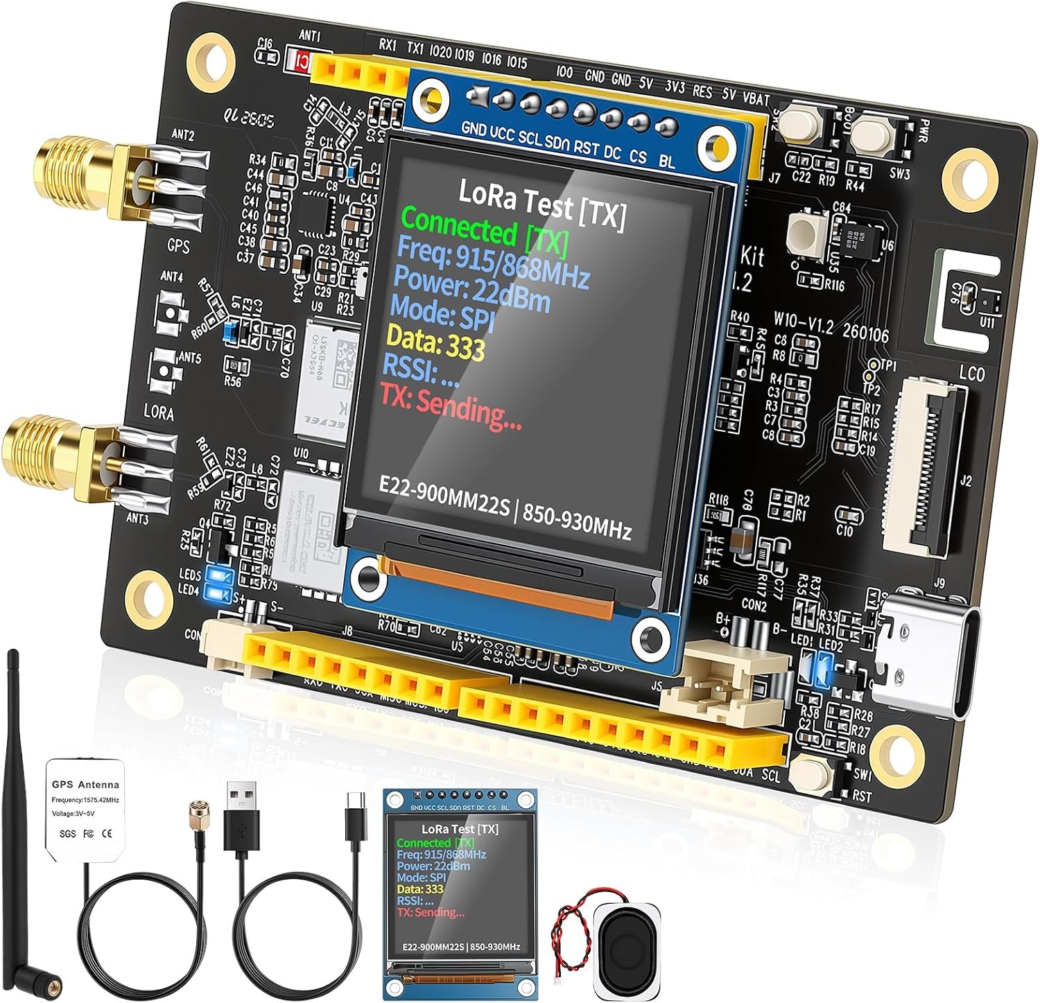 Lora Esp32-s3 Board - 915mhz Aiot Dev Kit With Gps Bt Wifi Ai Meshtastic Lorawan Lora Esp32-s3 Board - 915mhz Aiot Dev Kit With Gps Bt Wifi Ai Meshtastic Lorawan