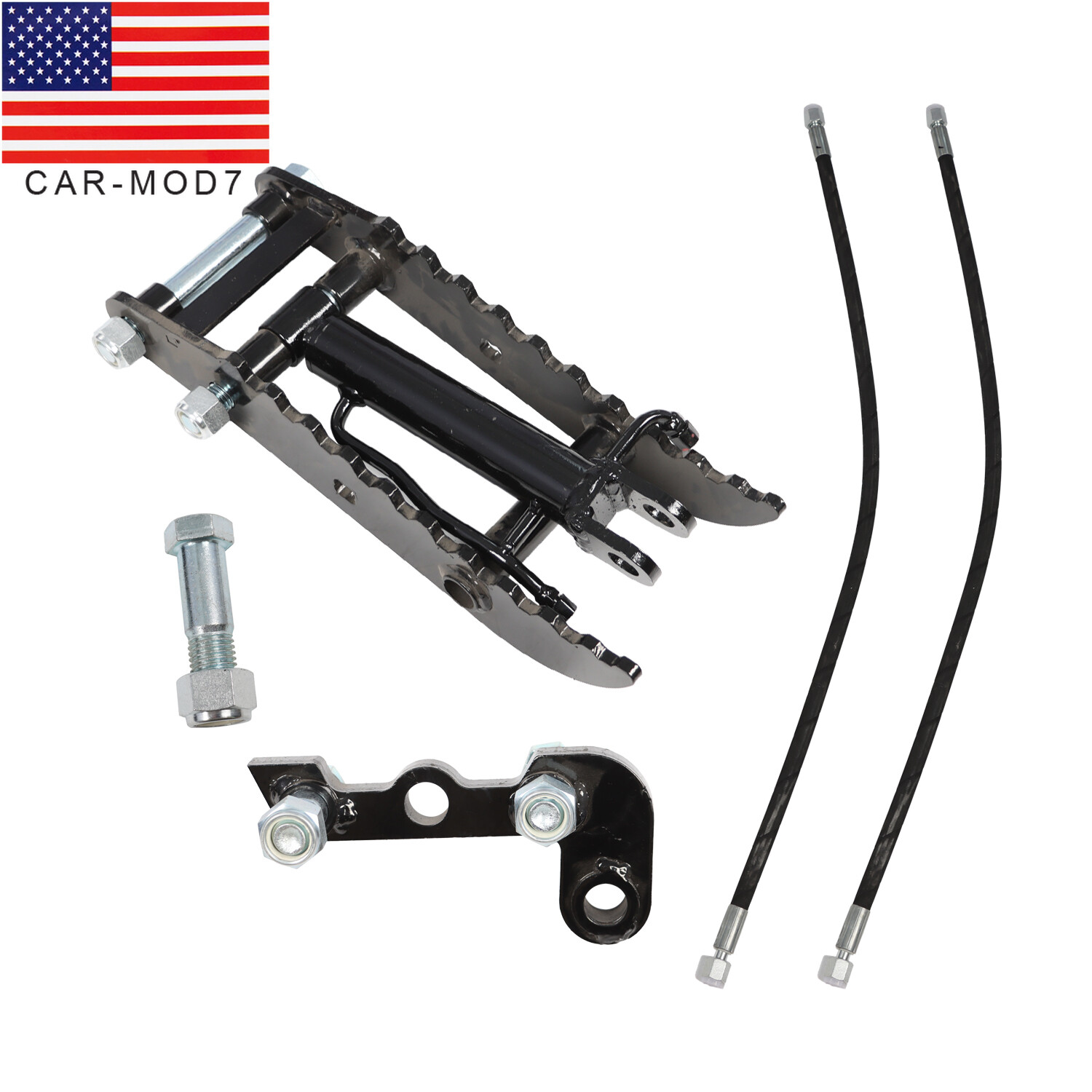 3-Holes Hydraulic Thumb Clip Attachment For Mini Excavator Small Digger Crawler