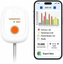 VBR-20 DLI Light Meter for Plants – Measure Full-Day Light, Identify Full Sun, picture