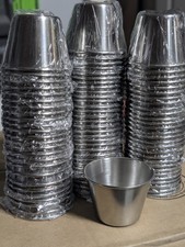 USA Seller  85  SAUCE CUPS 2.5 OZ STAINLESS STEEL  picture