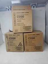 Lot Of 3 New Genuine Ricoh C5100 Cartridge C-828353 M-828352 B-828350 picture