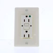 Hubbell 5-15R 15A Self-Test Hospital GFCI GFI Receptacle Outlet Almond GFRST82AL picture