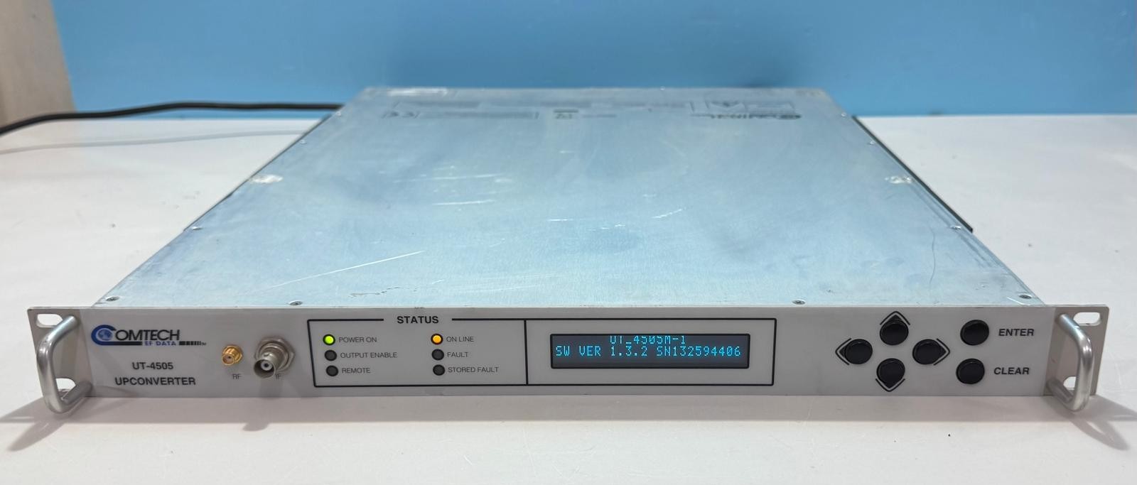 COMTECH EF DATA UT-4505M-1 Up Converter – Satellite Uplink Rack Unit” AS-IS