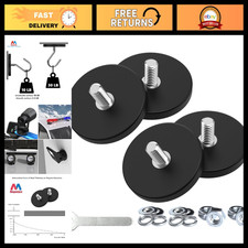 Strong Rubber Coated Mounting Magnets - 4 Pack, 30 LB Hold, Heavy Duty, Versatil picture