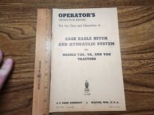 Vintage Original Operators Manual Case Eagle Hitch & Hydraulic System Book picture
