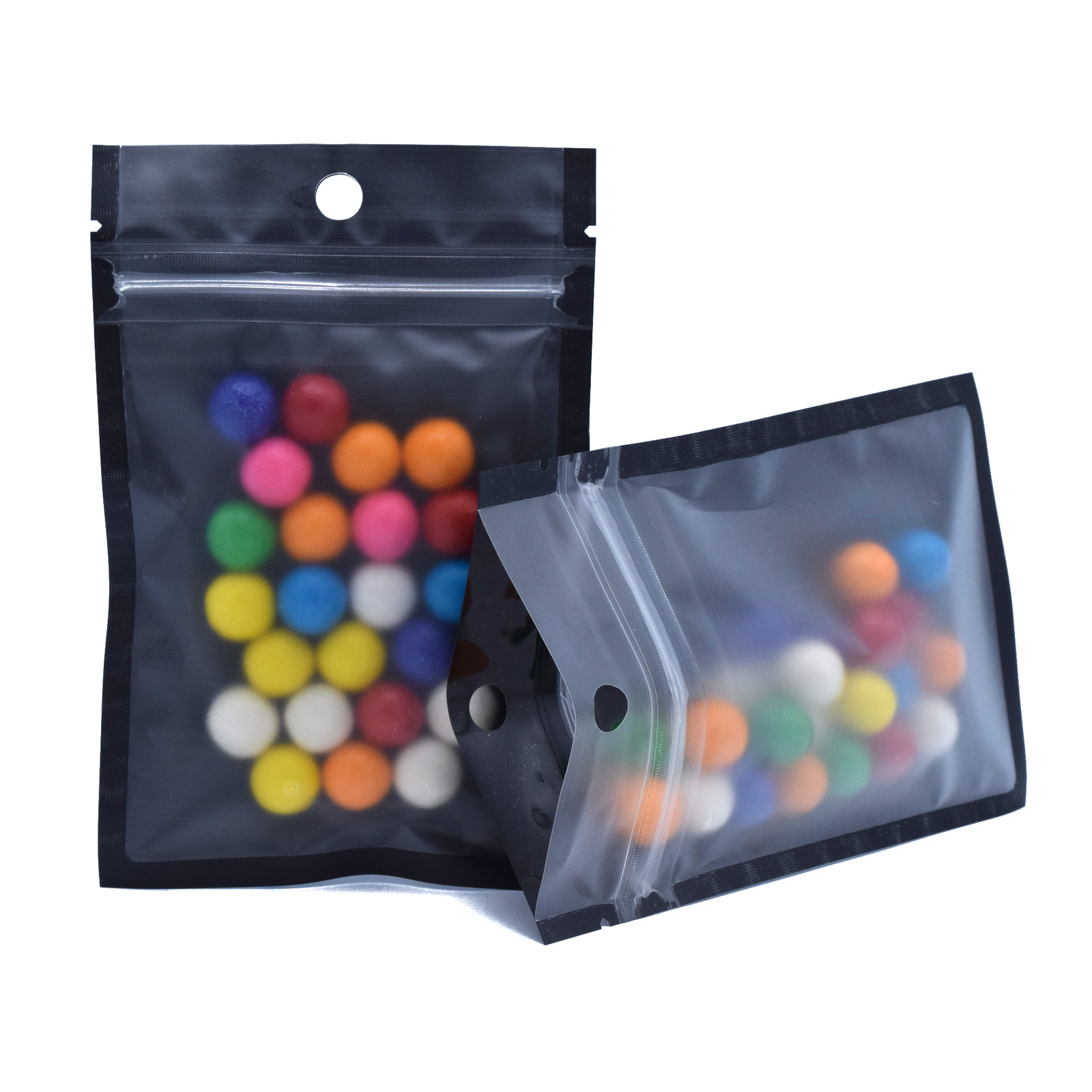 100/500/1000 Black or White Food Safe QuickQlick™ Flat Candy Bags with Hang Hole 100/500/1000 Black or White Food Safe QuickQlick™ Flat Candy Bags with Hang Hole