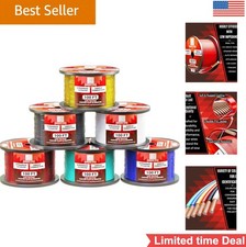 14 Gauge Wire 6 Pack 600ft 100ft Per Roll 12V Low Voltage Copper Clad Aluminum picture