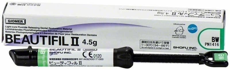 10 X SHOFU Beautifil II 4.5g Dental Composite Fluoride Release Shade BW 10 X SHOFU Beautifil II 4.5g Dental Composite Fluoride Release Shade BW