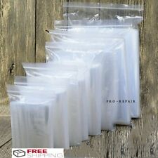100x 2-Mil Clear Reclosable Zip Plastic Lock Bags Poly Jewelry Zipper Baggies US picture