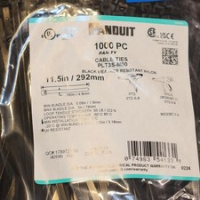 One Bag of UV Panduit Cable Ties PLT3S-M00 11.5in 50lb 1000 pc PAN-TY More Avail picture
