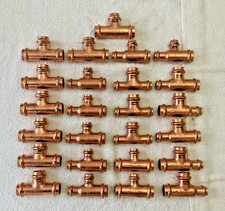 25 LOT VIEGA PROPRESS 1' TEES PRESS COPPER PLUMBING FITTING MIXED TEES picture