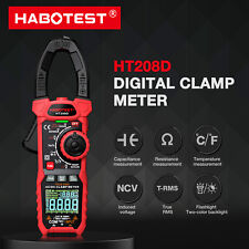 HABOTEST HT208D Clamp Meter Digital Multimeter 1000V Volt Meter AC DC Ture RMS picture