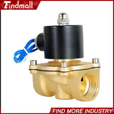 Findmall Electric Solenoid Valve Brass Water Air Gas NC 1