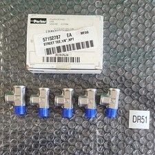 *NEW BOX OF 5*Parker 2-2-2 ST-SS-GR Street Tee 1/8 in *WARRANTY+FAST 🇺🇸*  picture