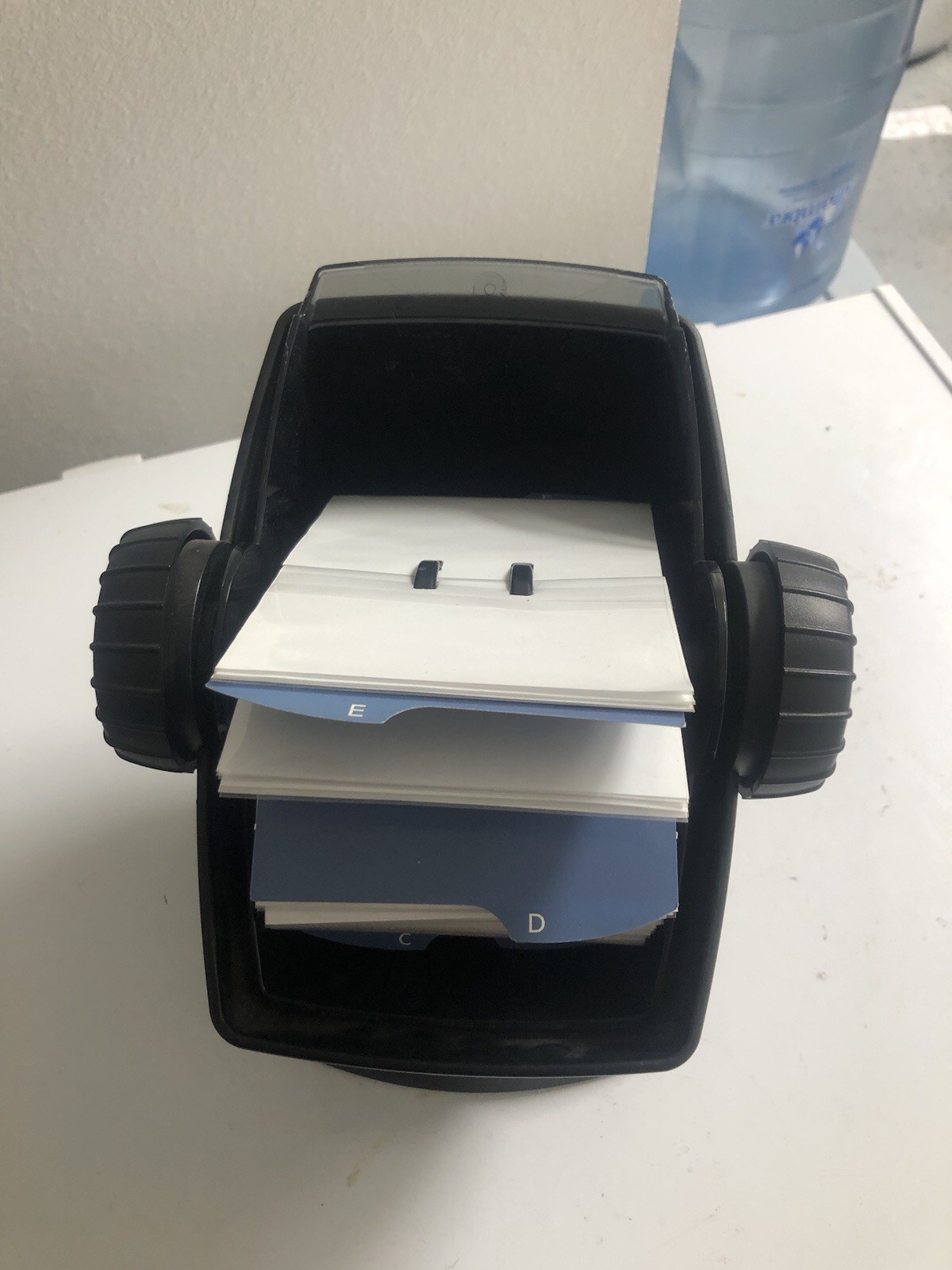 Vintage Rolodex Swivel Contact Card File. With Index Cards