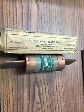 Vintage Great Western Fuse Co. One Knife Blade Fuse. 350 AMP picture