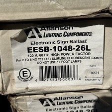 Allanson Lighting Components EESB-1048-26L 120V Electonic Sign Ballast 2-6 T12 picture