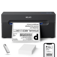 Nelko Bluetooth Thermal Shipping Label Printer, Wireless 4x6 PL70E, black picture