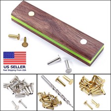 Cutlery Rivets (10 Pack) - Matching Step Drills Optional - for DIY Knife Handles picture
