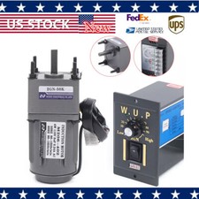 Reversible AC Gear Motor Electric Variable Speed Controller 27 RPM/MIN 1:50 110V picture