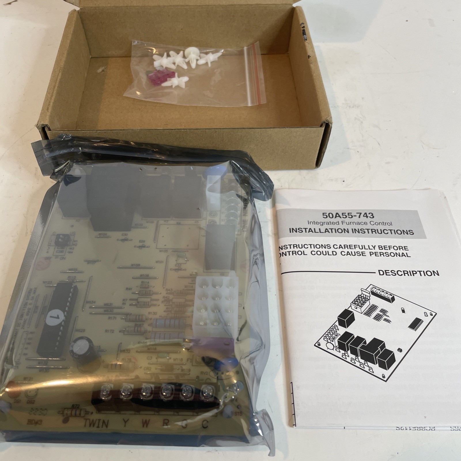 Genuine 50A55-743 White Rodgers Amana Goodman Integrated Furnace Control Board