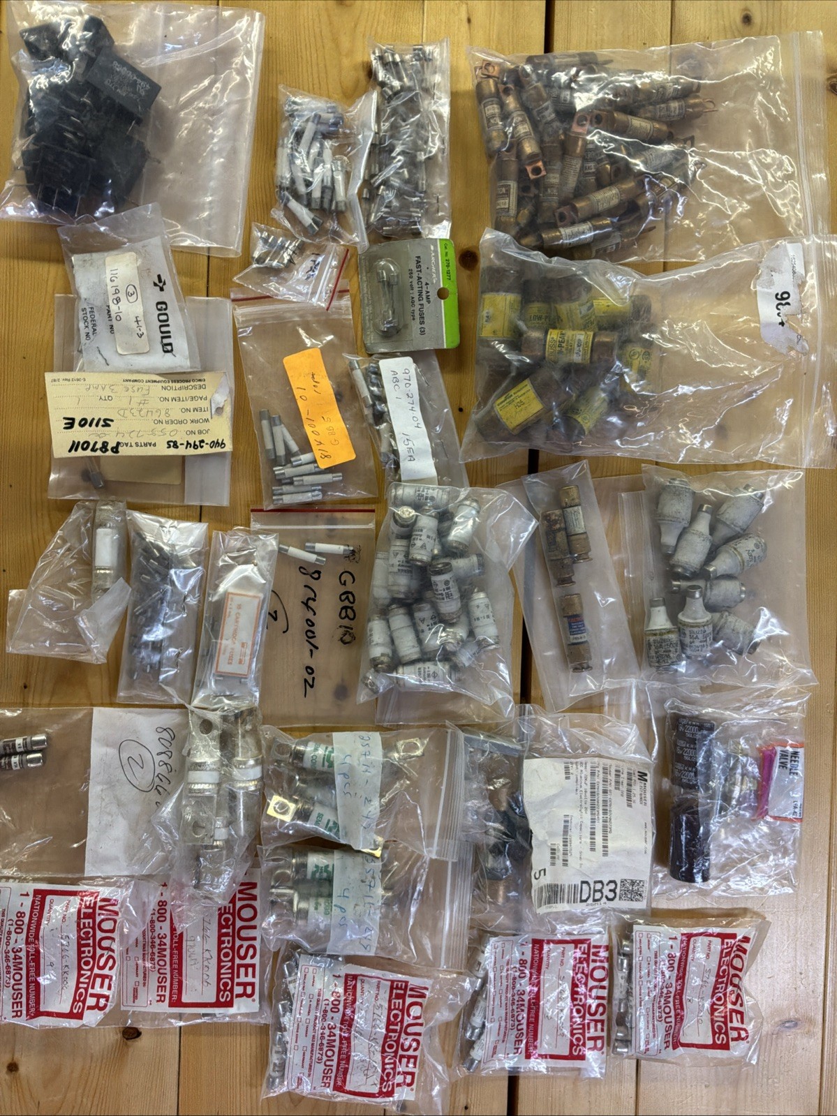Large Mixed Industrial Fuse Lot Bussmann Gould Mersen Littelfuse NOS Surplus Large Mixed Industrial Fuse Lot Bussmann Gould Mersen Littelfuse NOS Surplus