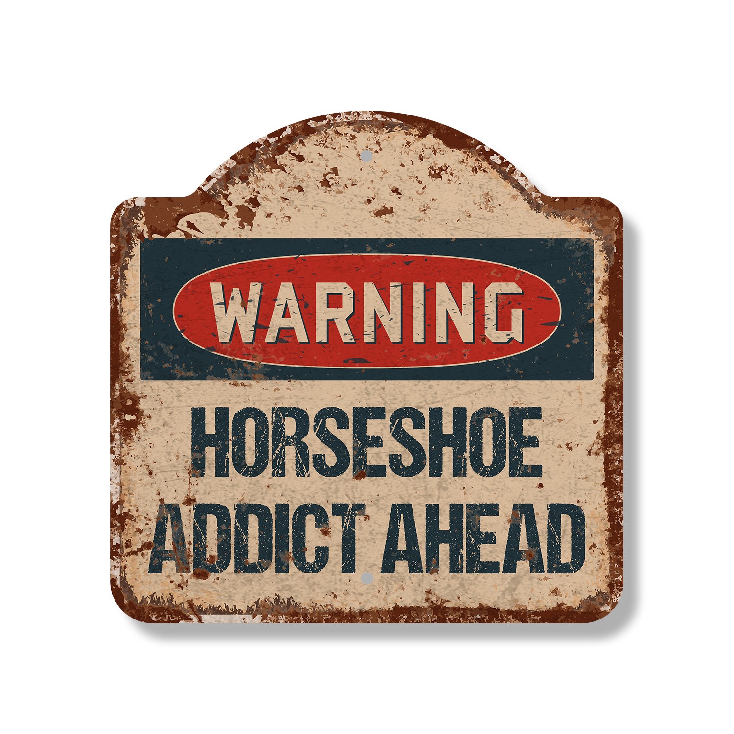 Rustic Vintage Horseshoe Addict Novelty Sign Game Team Player Team Horse Rustic Vintage Horseshoe Addict Novelty Sign Game Team Player Team Horse