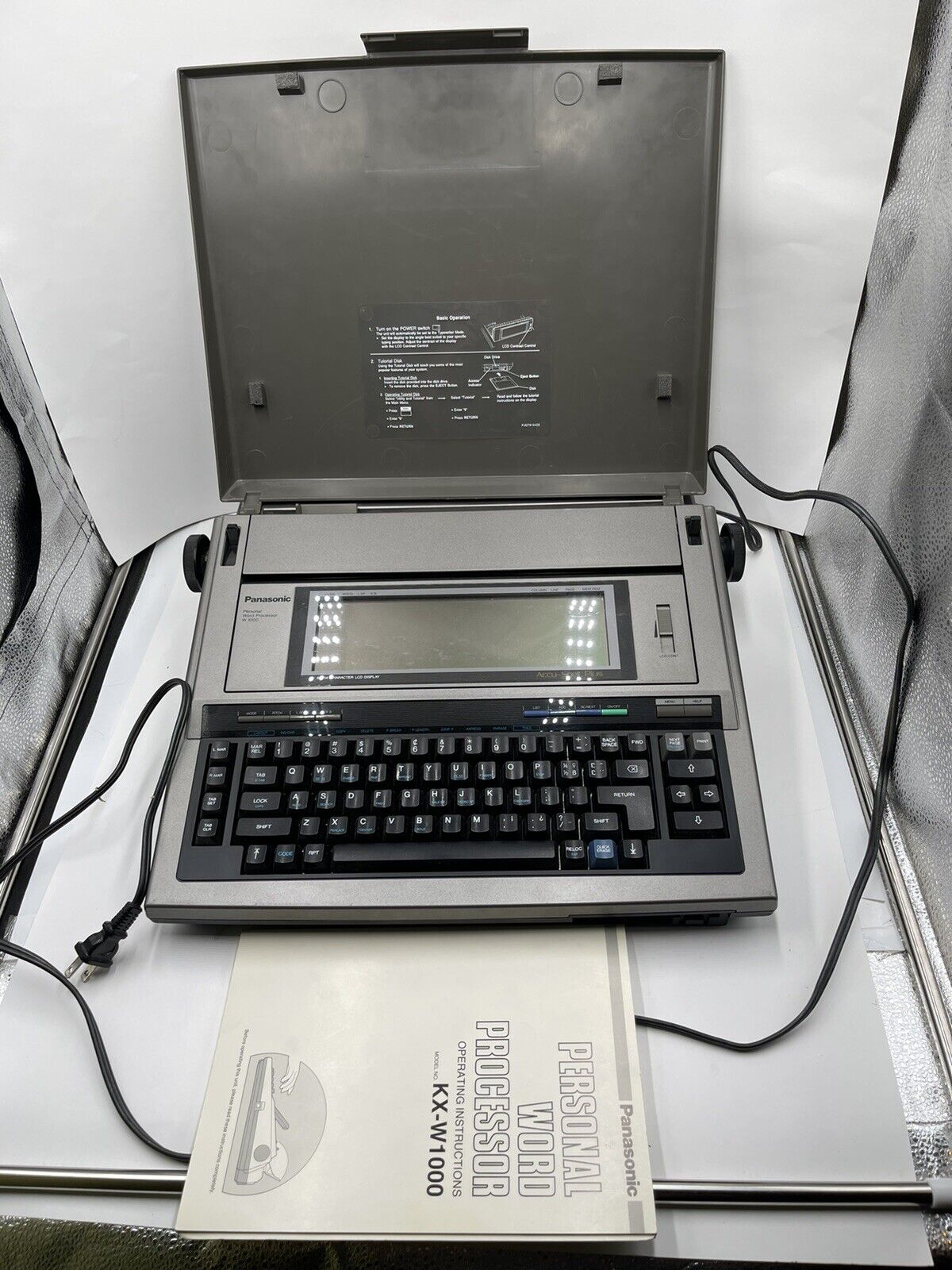 PANASONIC Personal Word Processor KX-W1000 TESTED AND WORKING With Book Perfect