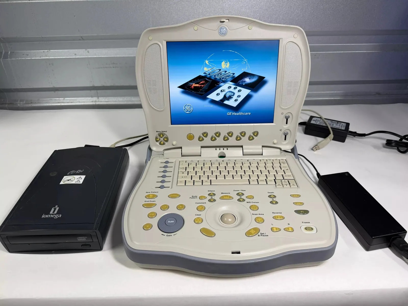 GE Healthcare LOGIQ Book XP Portable Ultrasound System w/ Power Adapter