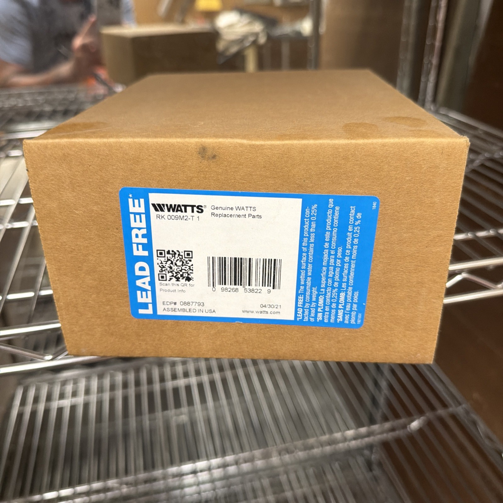 Replacement for Watts RK 009M2-T 1-1/4