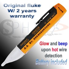 Fluke 1AC-C2 VoltAlert Non-Contact Voltage Detector Pen Tester W/sound W/battery picture