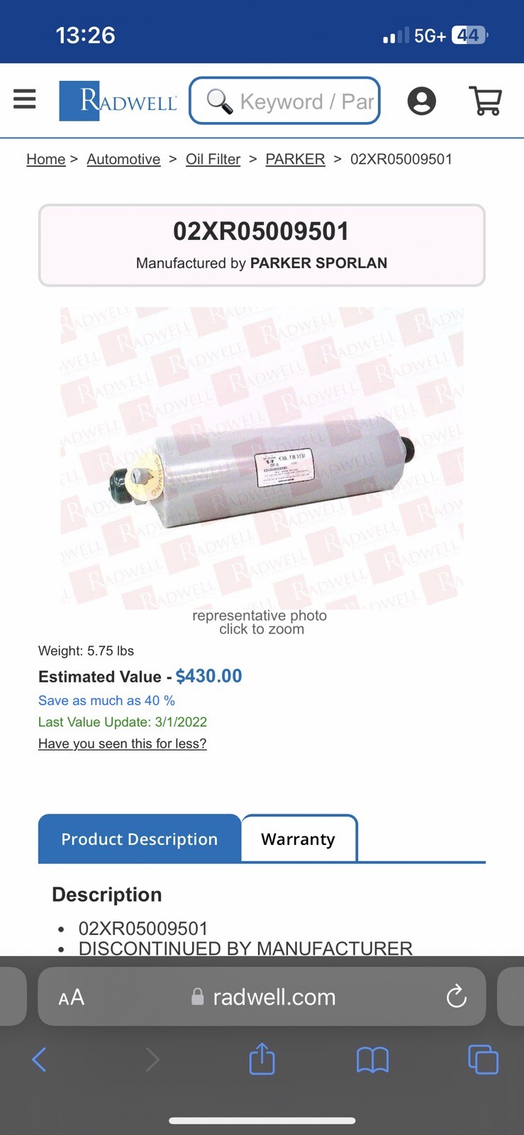 Parker Sporlan 02XR05009501 Parker Sporlan 02XR05009501