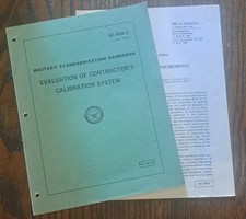 MIL-HDBK-50. Evaluation Of Contractor's Calibration System 1964 & MIL-C-45662A picture