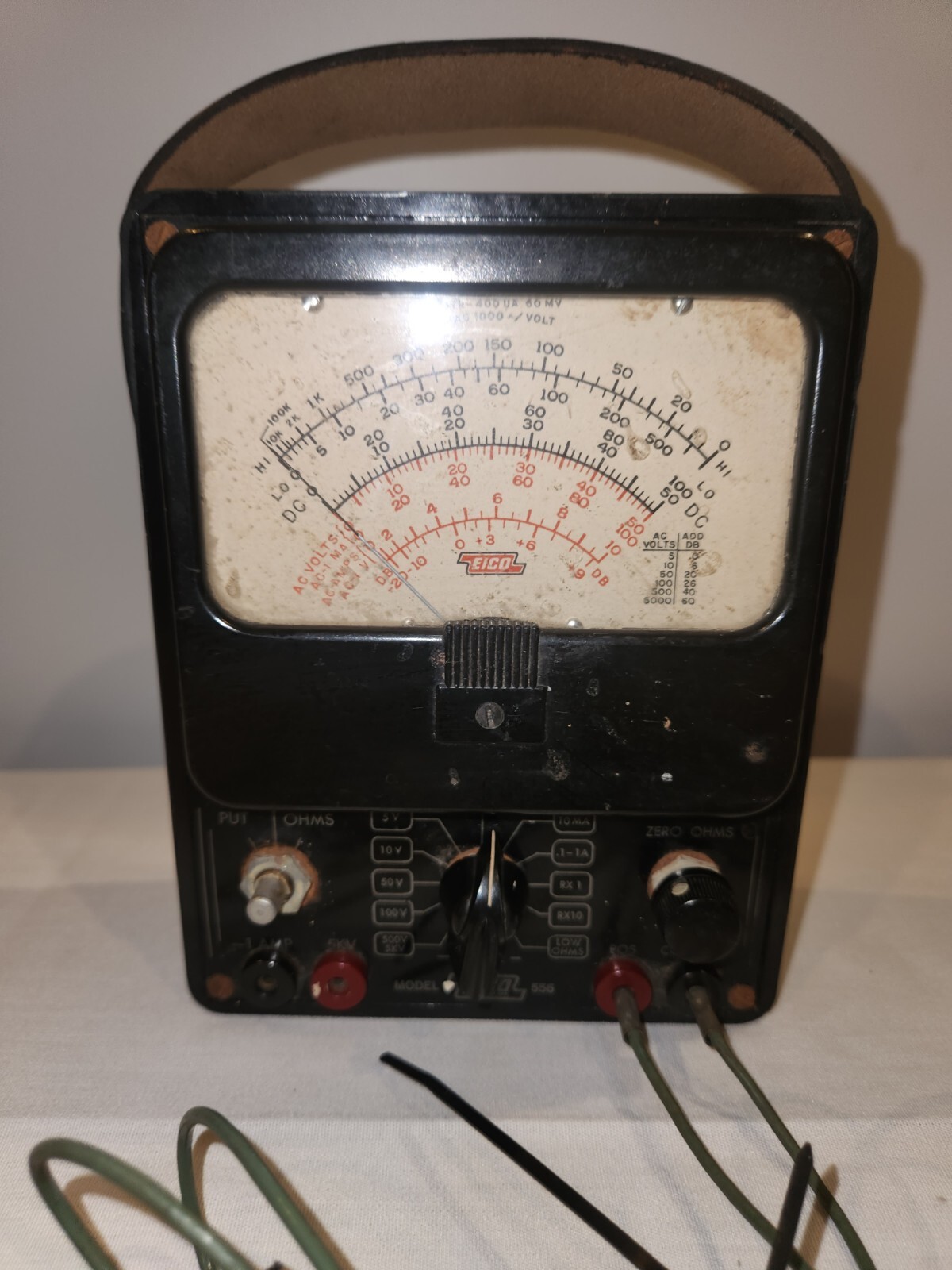 Vintage EICO VOM Ohms Volts Multimeter Model 556 Industrial TV-TMA Tester Vintage EICO VOM Ohms Volts Multimeter Model 556 Industrial TV-TMA Tester