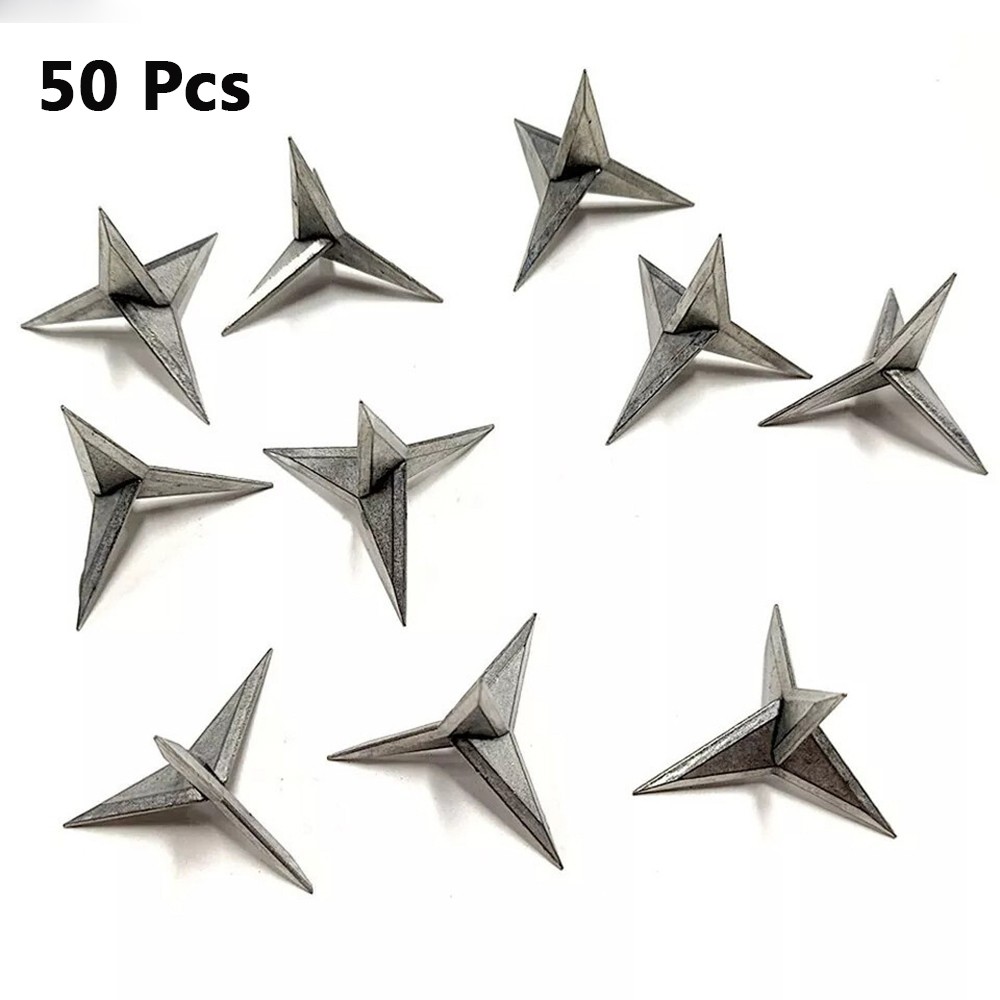 200Pcs Tire Puncture Spikes Heavy Portable Duty Carbon Steel Triangle RoadSpike↷ 200Pcs Tire Puncture Spikes Heavy Portable Duty Carbon Steel Triangle RoadSpike↷