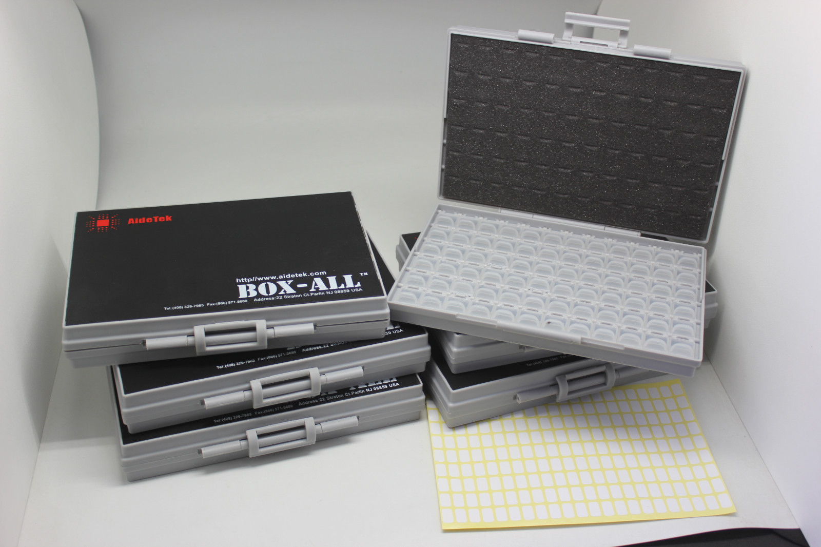 6pcs AideTek BOX-ALL 72 components Empty Enclosure box SMT SMT Organizer Labels 6pcs AideTek BOX-ALL 72 components Empty Enclosure box SMT SMT Organizer Labels