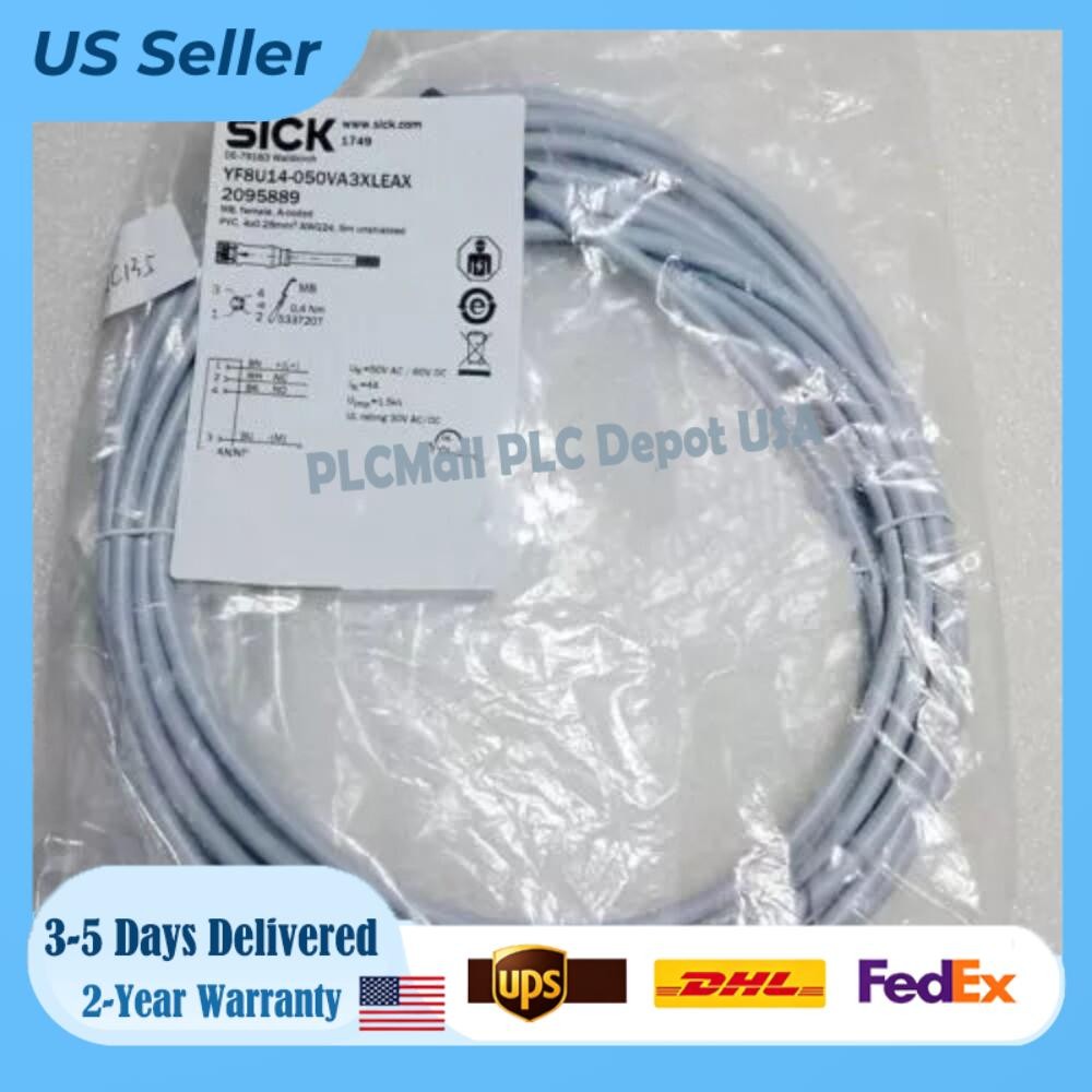 NEW SICK YF8U14050VA3XLEAX YF8U14-050VA3XLEAX 2095889 Sensor Actuator Cable NEW SICK YF8U14050VA3XLEAX YF8U14-050VA3XLEAX 2095889 Sensor Actuator Cable