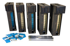 Lot of 5 Mitsubishi A1SY10 Output Units + Spare Relays & Optocouplers (As-Is) picture