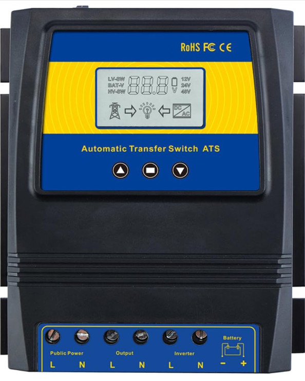 Interruptor Transferencia Automática 50A 5500W Solar Eólico DC AC ATS, Nuevo Interruptor Transferencia Automática 50A 5500W Solar Eólico DC AC ATS, Nuevo